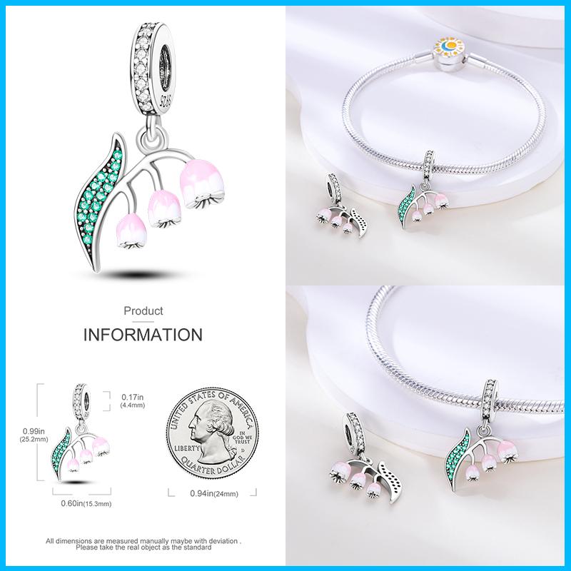 100% 925 Silver Butterfly Flower Blue Zircon Charms Beads Fit Qikaola 925 Bracelets Exquisite DIY Jewelry Gift