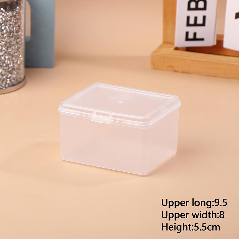 

1 шт. Пустой закрытый ящик для хранения карт с защелками, портативный прямоугольный чехол для игральных карт, пластиковый держатель для игровых карт, органайзеры S