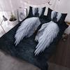 Angel Wings Duvet Cover Set Lucifer Angel Bedding Sets Aesthetic Wing Feather Comforter Cover Set Full Size King Size for Girls