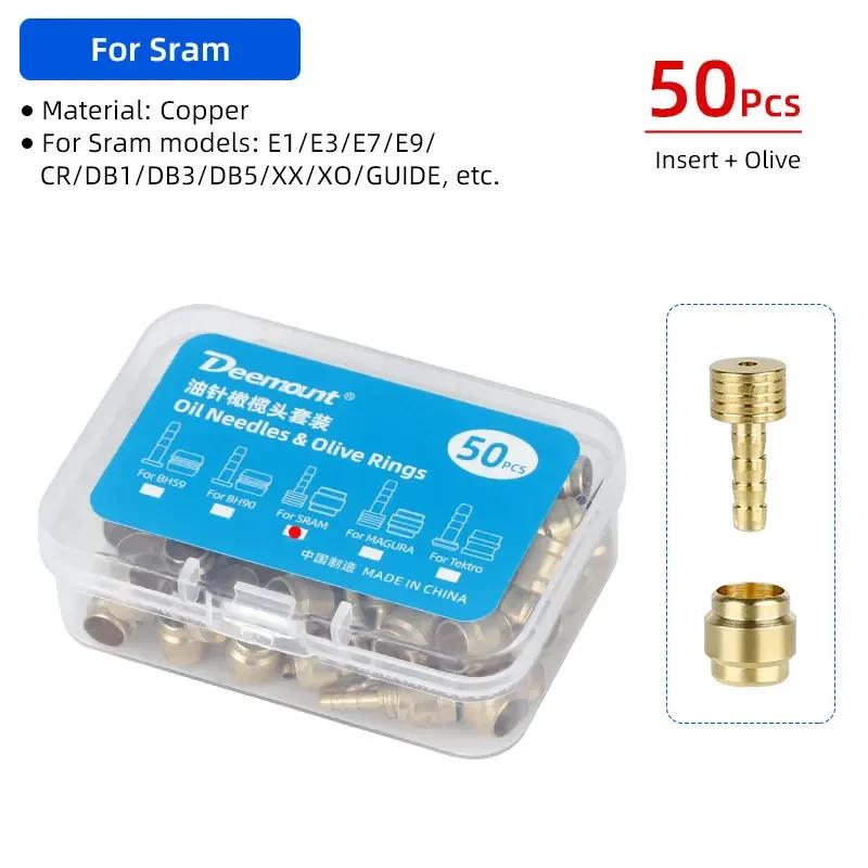 50 Pcs Bicycle Brake Olives Inserts for BH90 BH59 Hydraulic Brake System Connector Replacement Parts Cycling Accessories