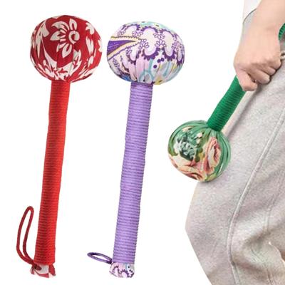 2Pcs Long Mugwort Lymphatic Drainage Massage Hammer for Effective Self-Massage Manual Back Massager for Muscle Pain Relief Portable Full Body Hammer