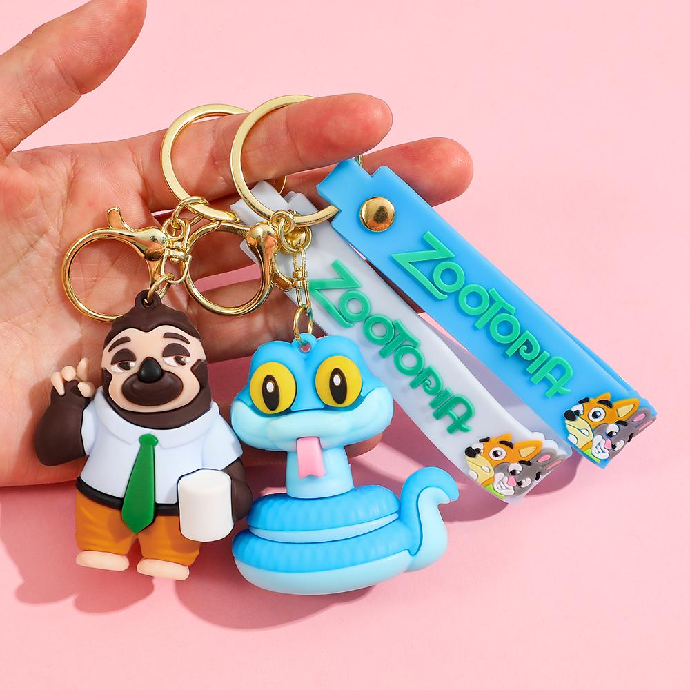 Disney Zootopia Character Keychain Adorable PVC Figurine Perfect for Car Keys or Bag Charms The Ideal Christmas Gift for Her