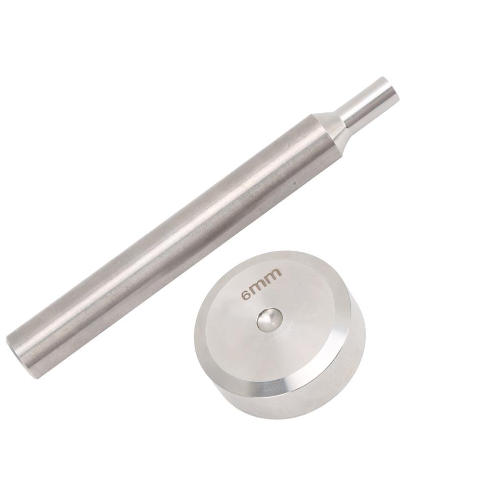 Stainless Steel Rivet Punch Tool 6mm Size Rivet Setting Fixing Tool  For Professional Hobbyists