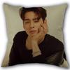Kpop Cha EunWoo Pillowcase New Cotton Linen Fabric Square Zipper Pillowcase 45X45 Wedding Decorative Pillow cover