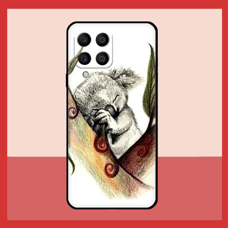 Cartoon Painting Animal Koala Case For Samsung Galaxy M12 M52 M06 M16 M36 M56 M33 M15 M55 M31 M13 M14 M53 M32 M35 M34 M54