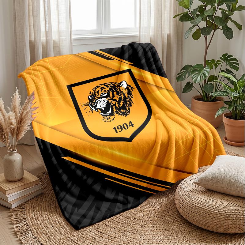 Coperta in Pile Flannel Hull FC Coperta Calda e Accogliente per Divano Letto Viaggio Uso in Tutte le Stagioni