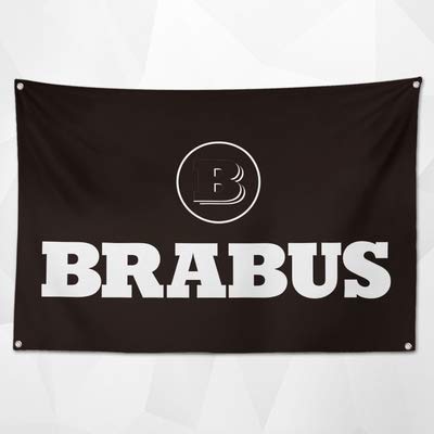 

Очень большой флаг/баннер с логотипом Brabus - размером 150 см х 90 см, идеально подходит для украшения вашей комнаты или гаража! Американские товары/Автогонки