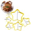 3D Christmas Tree Cookie Mold Star Heart Shape Plum Biscuit Cutter Mold Fondant Cake Decorating Mould Kitchen Baking DIY Tools