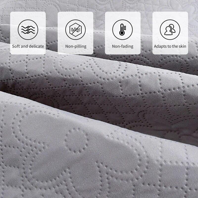Raw Cotton Waterproof Quilted Fitted Sheet160x200,Single-Piece Mattress Protector Cover,Class A Maternal Child Grade