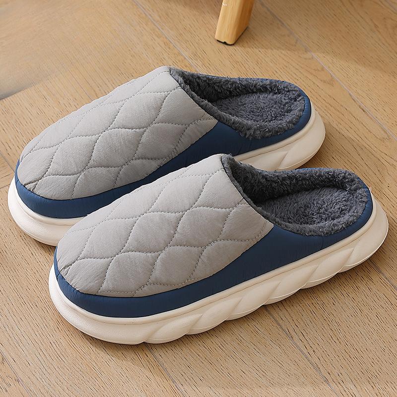 Order A Size Up Men Shoes Fur Women Slippers Winter House Shoes For Women Indoor Plush Warm Women Shoes Casual Home Shoes For Men