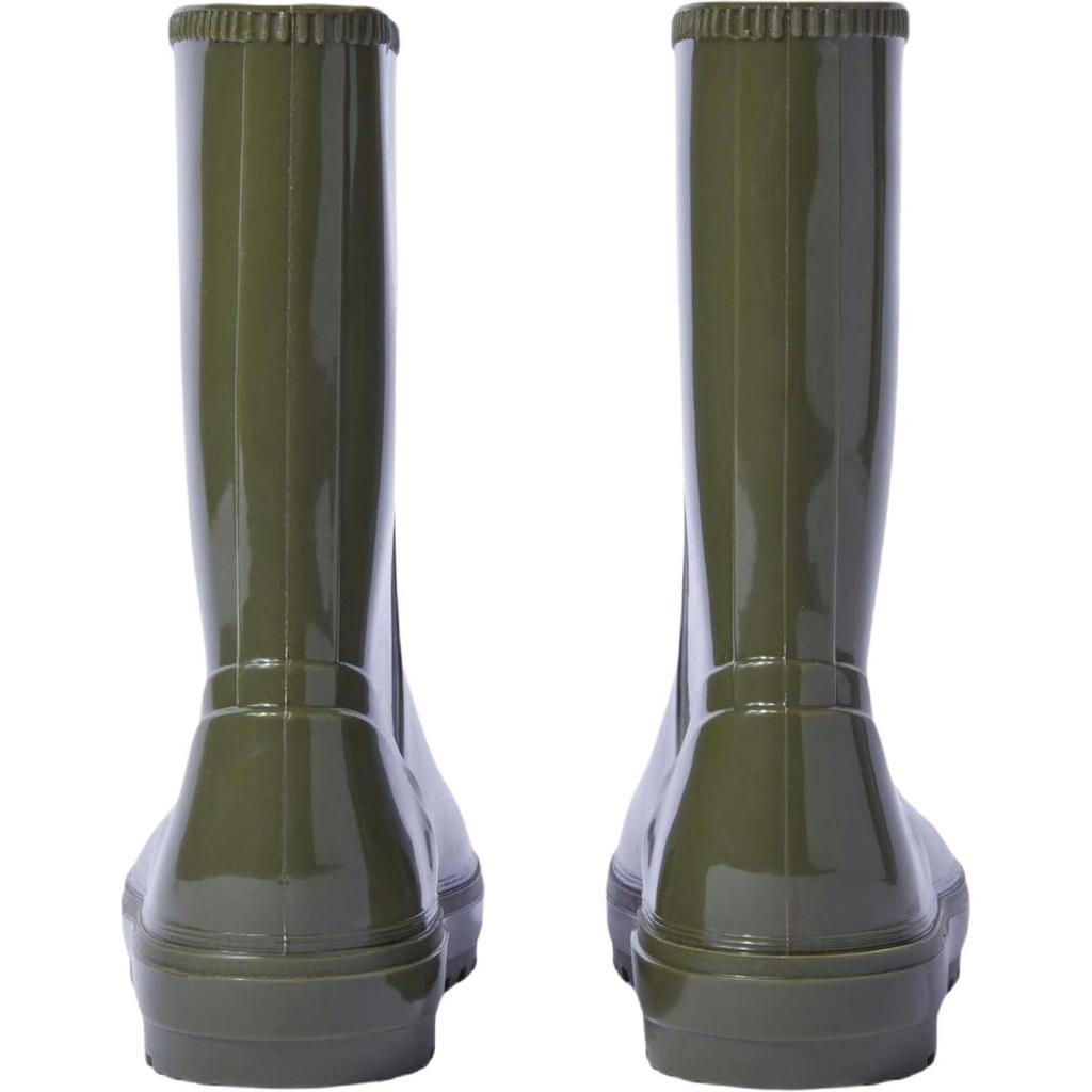 Off-White Round Toe Slip-On Comfortable Versatile Kids Boots Kids boots Green 20159374455406761000