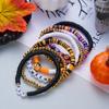 Halloween Spider Bat Multi-layer Stacked Bracelets Set for Women Pumpkin Boo Rice Beaded Bracelets Party Festival Jewelry Gifts