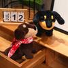 Scarf Plush Dachshund Toy Cute Animal Cartoon Doll Kids Birthday Decoration Gift