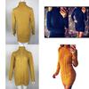 Sexy Autumn And Winter Knit Dress Slim Fit And High Collar Twist Design