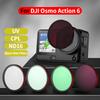 Len Filters for DJI Osmo Action 6 Camera UV CPL ND16 Neutral Density Lens Quick Release Photography Accessories