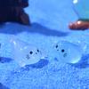 Cute Luminous Bunnies Microlandscape Mini Ornaments Fairy Gardening Miniature Figurines Resin Crafts Home Decoration