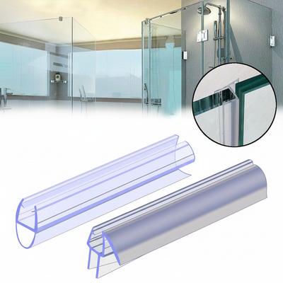 1m Bath Shower Screen Seal Strip Door Seal Strip 4 To 12mm Seal Gap Window Door Weatherstrip Windproof Water Retaining