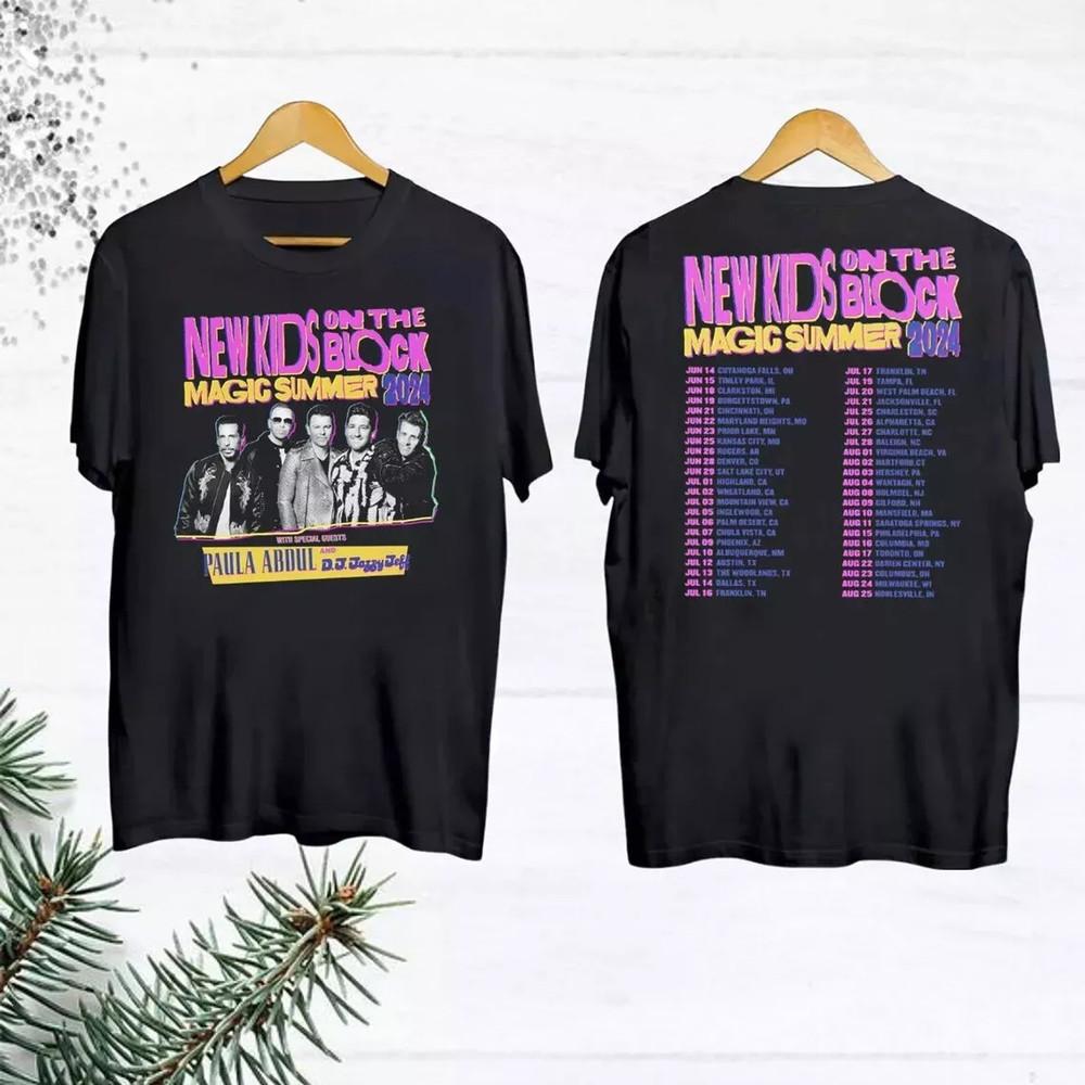 New Kids On the Block The Magic Summer Tour 2024 Shirt, NKOTB 2024 Tour T-Shirt.
