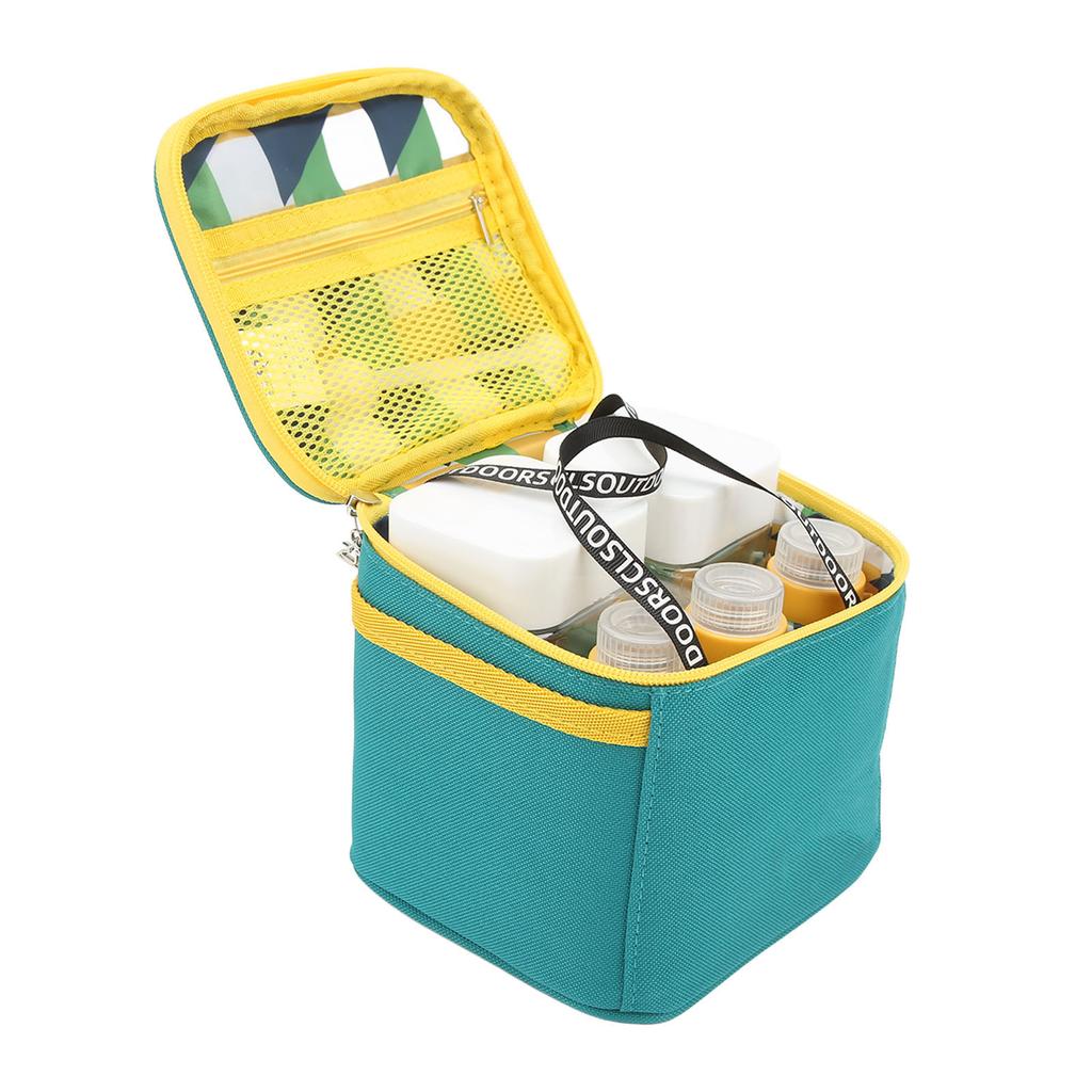 Outdoor Spice Kit Portable BBQ Seasoning Containers Set Kitchen Camping Spice Set Green