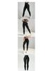 Ribbed High-Waist Seamless Yoga Pants - European/American Autumn/Winter Fitness Leggings