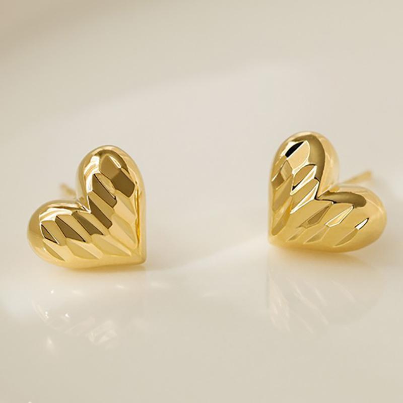 foxanry Cercei Geometrici Inima Iubirii Pentru Femei Simpli Eleganti Prevenirea Alergiei Nunta Mireasa Bijuterii Accesorii Cadouri
