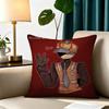 D-Dark Block Thatmob  Square Double-Sided printed Pillow Case Bedroom Bedside Pillow Sofa Cushion Cover