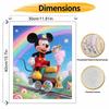 Disney Mickey Mouse On Steam Train Digital Oil Painting Hand Painting Kit Diy Home Decoration