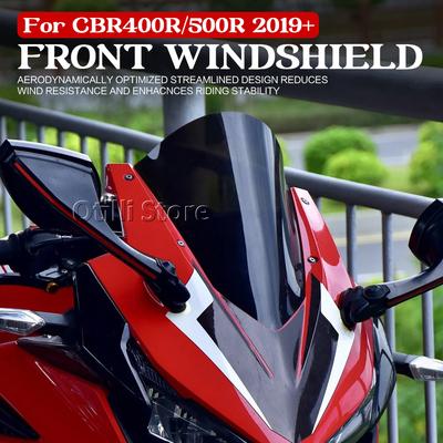 Motorrad Sport Doppelt-Blase Windschutzscheibe WindScreen Visier Viser Deflektor Für Honda CBR500R CBR 500R 400R CBR400R 2019-2025