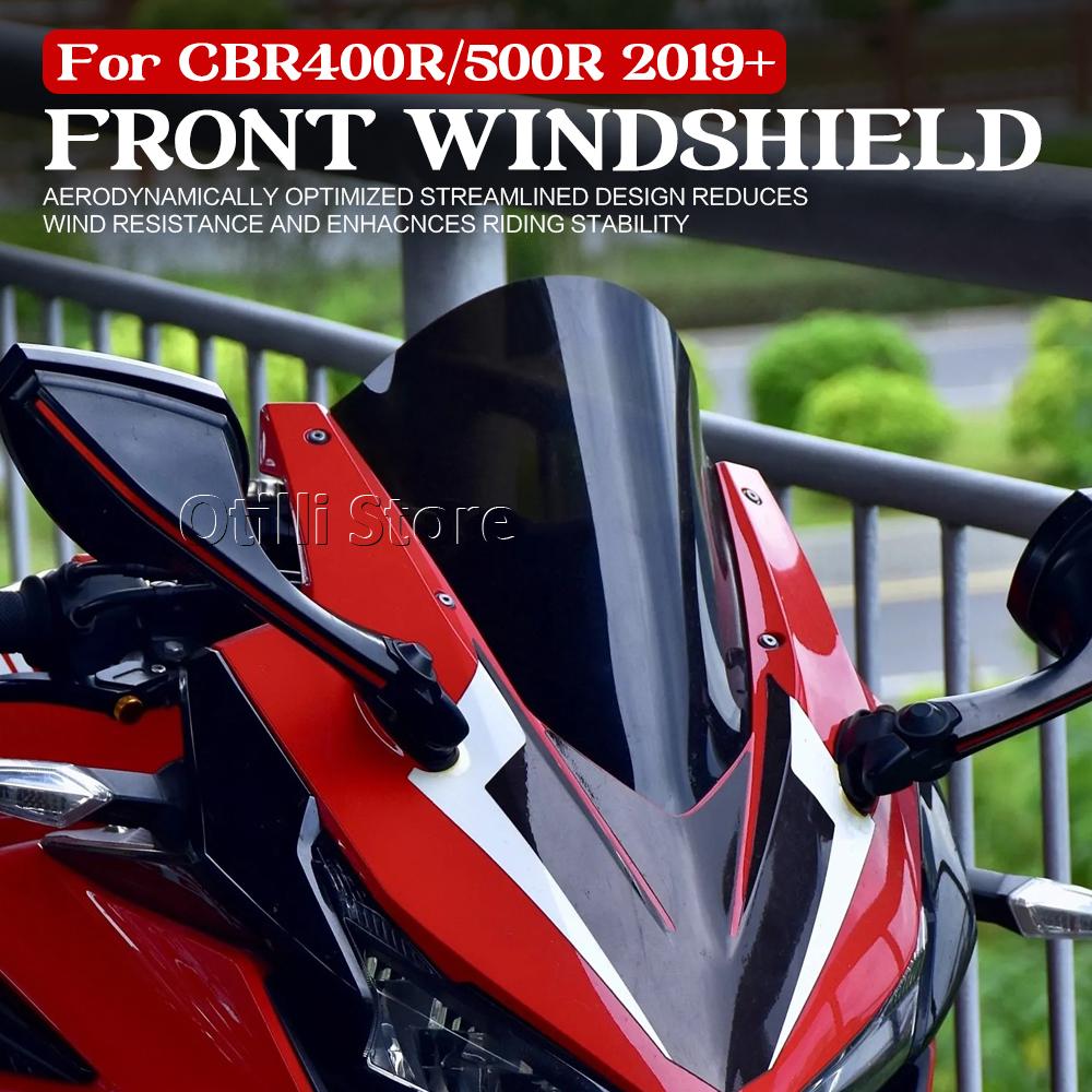 New Wind Deflector For Honda CBR 500 R CBR 500R 400R 2019-2025 CBR400R CBR500R Windshield Spoiler Touring Windscreen Visor Viser