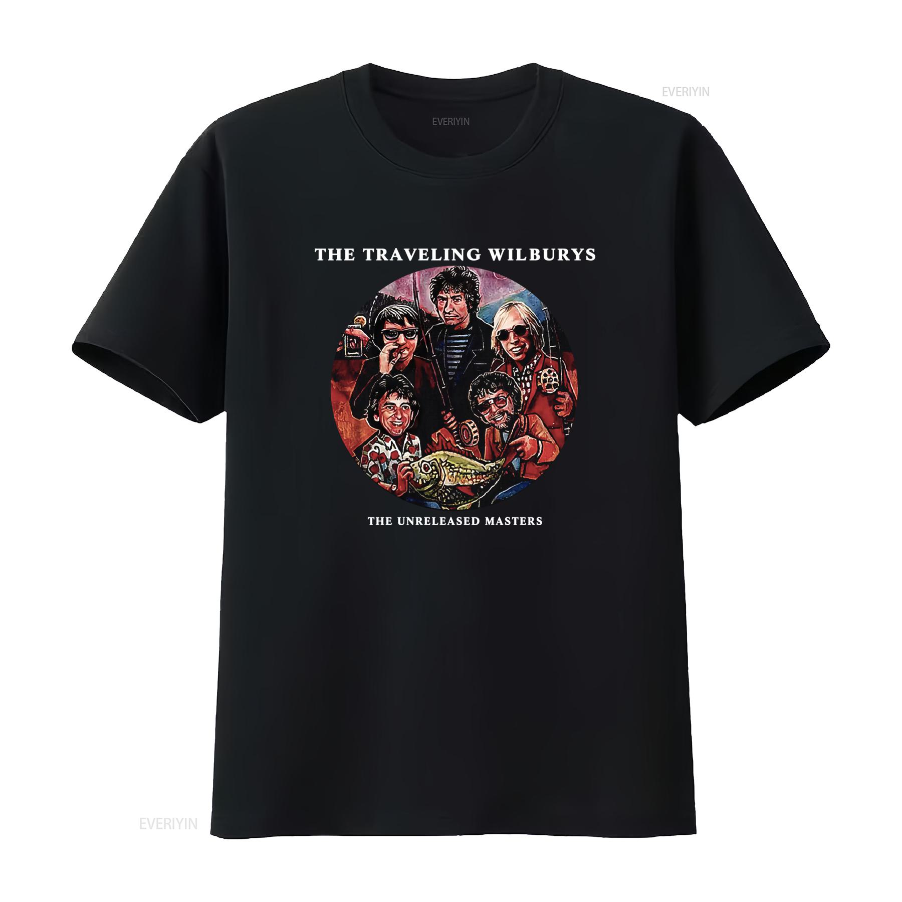 

Cotton T Shirt The Traveling Wilburys Unreleased Masters Music George Harrison Print vintage Washed graphic streetwear 4XL