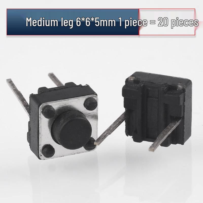2-Pin SMT DIP Tactile Micro Switch (3x4x2/3x6x4.3/4x4x1.5/6x6x5)