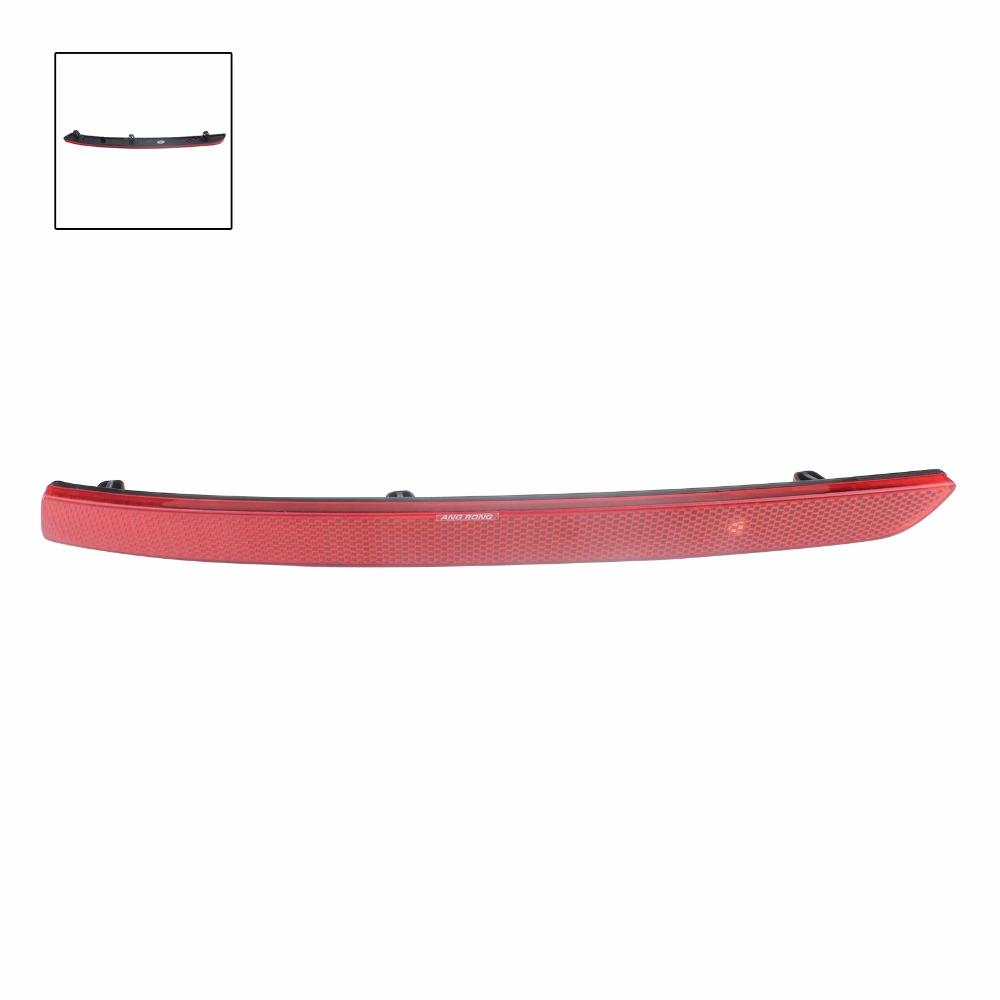 ANGRONG 2x For VW Transporter T5 Multivan Caravelle Rear Bumper Reflector Red Lens 2012-2016 No Light