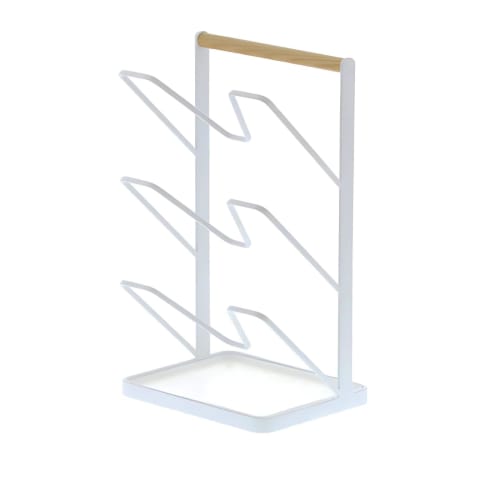 

DIZLAS Pot Lid Stand, 3-Tier Storage, Kitchen Tools, Cutting Board, Ladle Rest, Freestanding Cookware