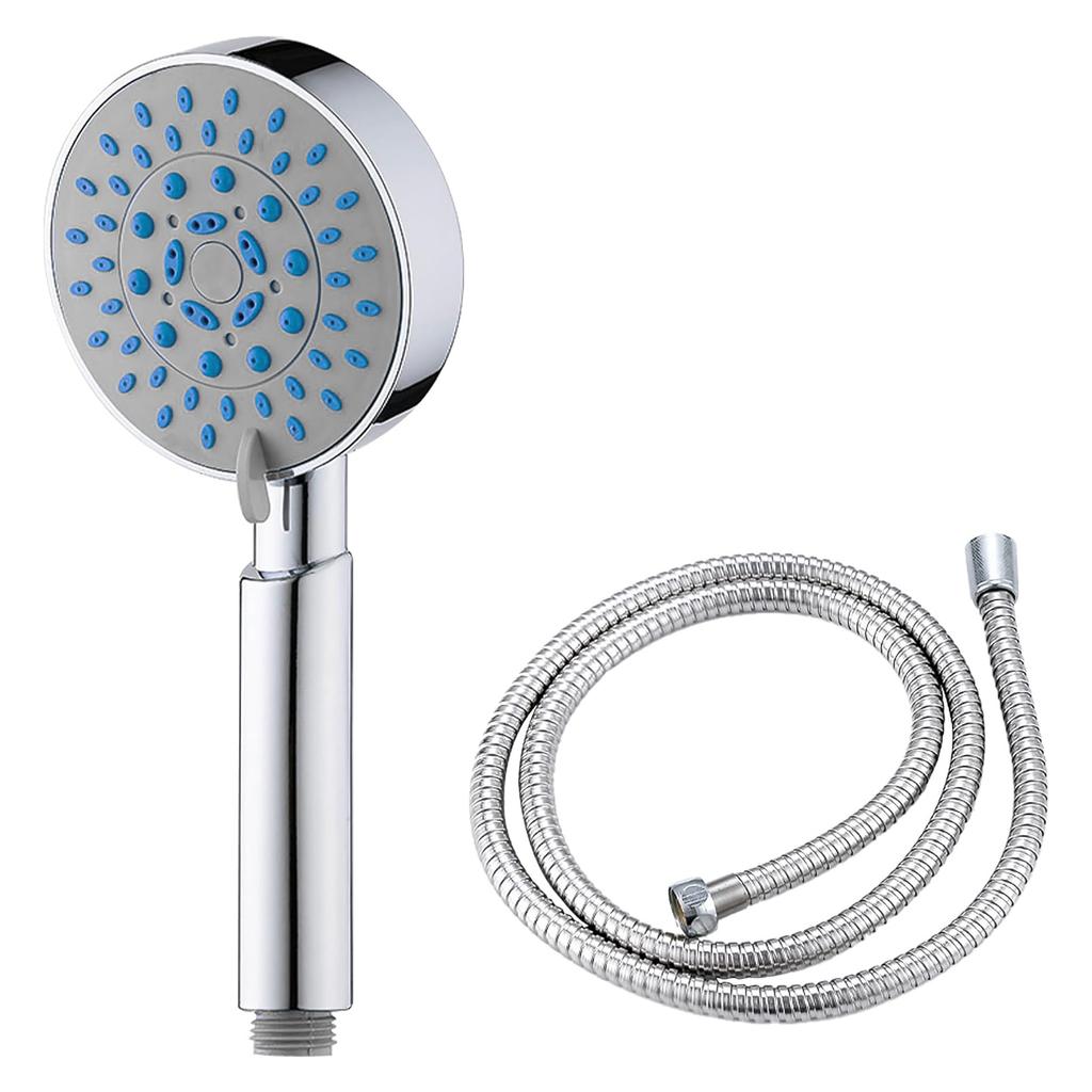 Duschkopf, Abnehmbarer Wassersparender Duschkopf, Hochdruck-Duschstrahl, Handbrause mit 5 verstellbaren Düsen