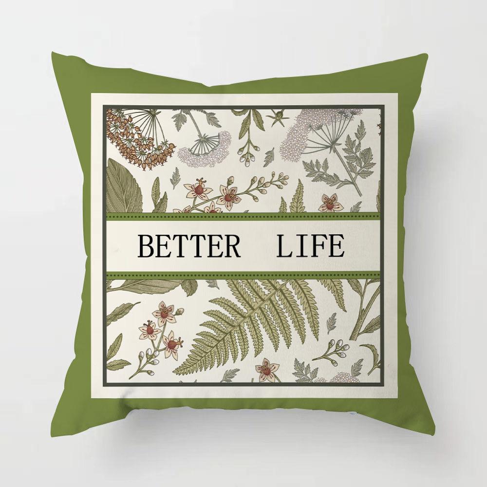 Retro Light Luxury American Pillowcase Living Room Sofa Cushion Cover Bedroom Bed Pillow Cover Square