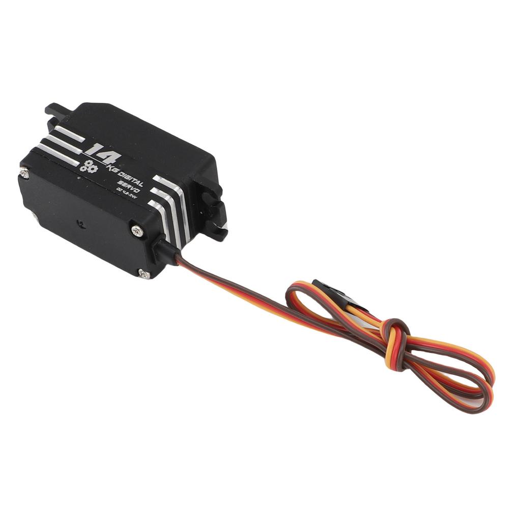 Digital Servo Motor 180 degrees  Rotation 14KG High Speed Torsion Servo Motor for RC Car Truck Crawler Boat Robot