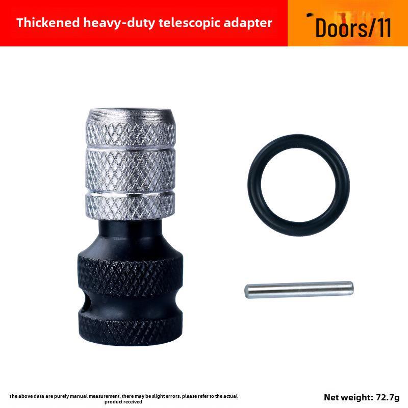 Hexagon Electric Wrench Adapter 1/2" to 1/4" Pneumatic Telescopic Sleeve