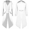 Halloween Vintage Mens Solid Long Sleeve Button Medieval Tuxedo Jacket