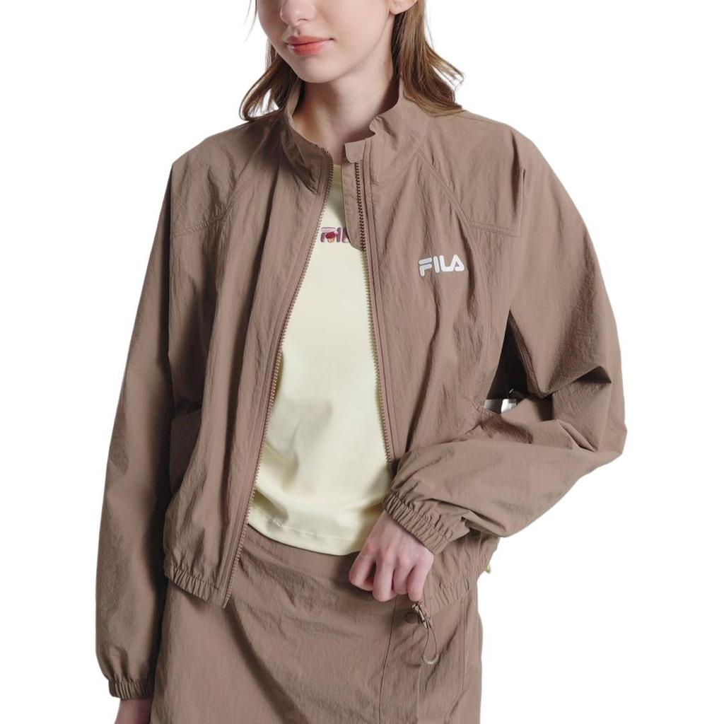 FILA Original Fashion Personality Trend Classic Retro Sports Casual Relaxed Versatile Comfortable Loose Short Woven Jacket Women jackets F11W629701FBN