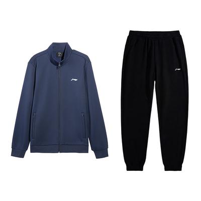 Versatile Crew Neck Pullover Sweatshirt Comfortable Long Pants Casual Sports Suit Unisex Sweatshirt, Pants AKLUE27-1+AWDVG71-2