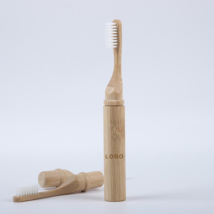 Custom Natural Biodegradable Removable Eco-friendly Reusable Adult Kids Soft Bristle Bamboo Toothbrush for Travel