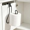 Sturdy Paper Roll Support Toilet Holder, Stainless Steel Heavy Duty Metal Rack Storage Rack, Wall Mount Stand for Bathroom Modern Home Improvement