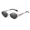 Punk Metal Frame Polygon Sunglasses Women Men Brand Designer Trend Hexagon Sun Glasses Clear Lens Eyewear Shades Female UV400