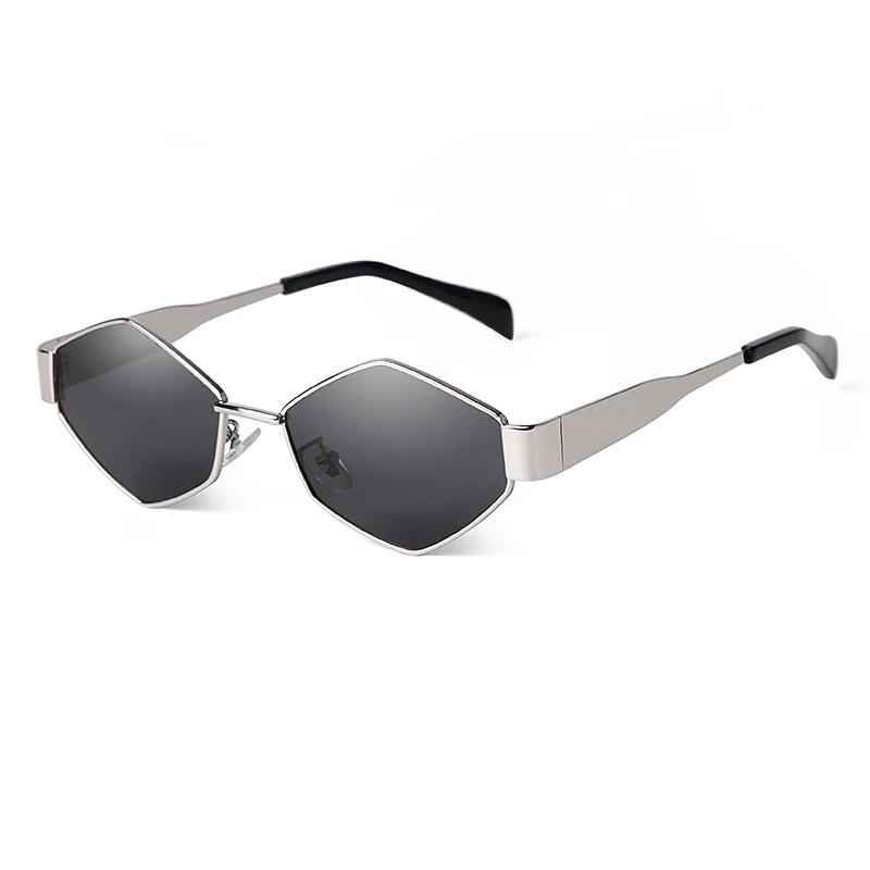 

Панк Металлическая Рамка Многоугольные Солнцезащитные Очки Женские Мужские Брендовый Дизайнерский Тренд Шестиугольные Солнечные Очки Прозрачные Линзы Очки Солнцезащитные Женские UV400 as picture