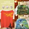Anime M-Mushishi Throw Flannel Throw Blanket, Lightweight Cozy, Durable Washable Cute Cool