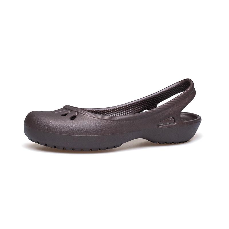 Ultraleichte Lochschuhe Damen Weichsohlige Arztschuhe Weißer Beutelkopf Große Größe Rutschfeste Strandschuhe Gartenschuhe