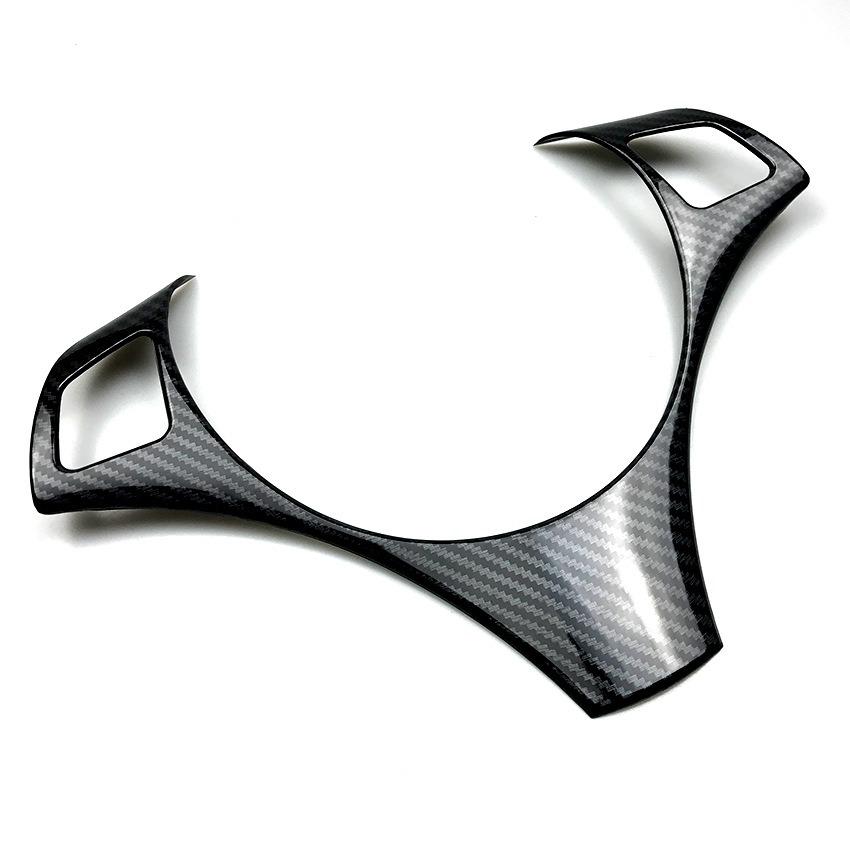 Carbon Fiber Car Steering Wheel Button Decoration Frame Trim for BMW  3 Series E90 E91 E92 E93 2004-2012 Interior Accessories