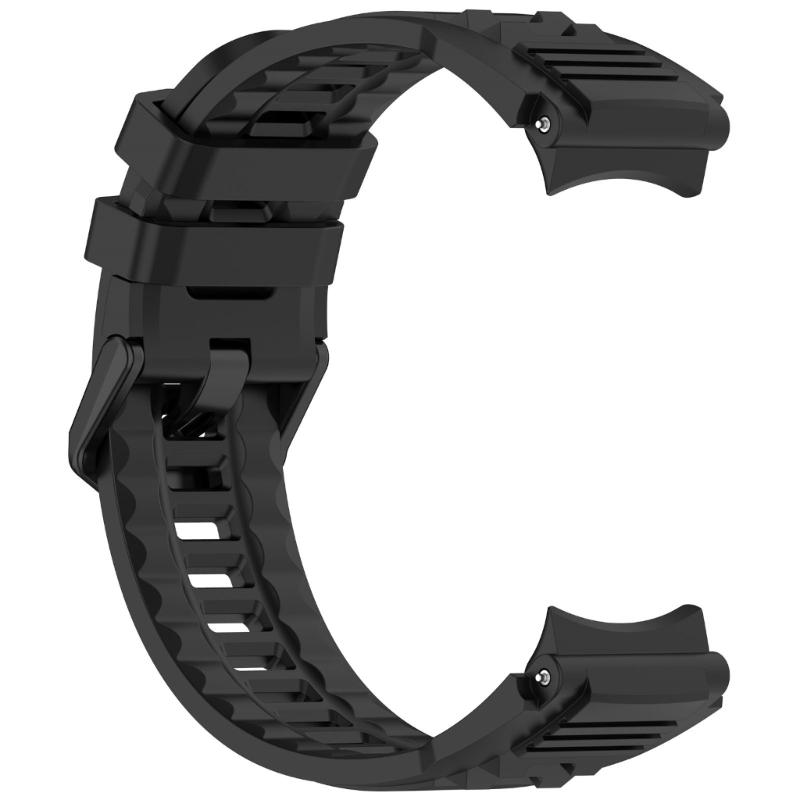 Sweatproof Sport Silicone Straps Multiple Hole Adjustable Universal Fit Flexible Soft Silicone Watch Band for Smartwatches