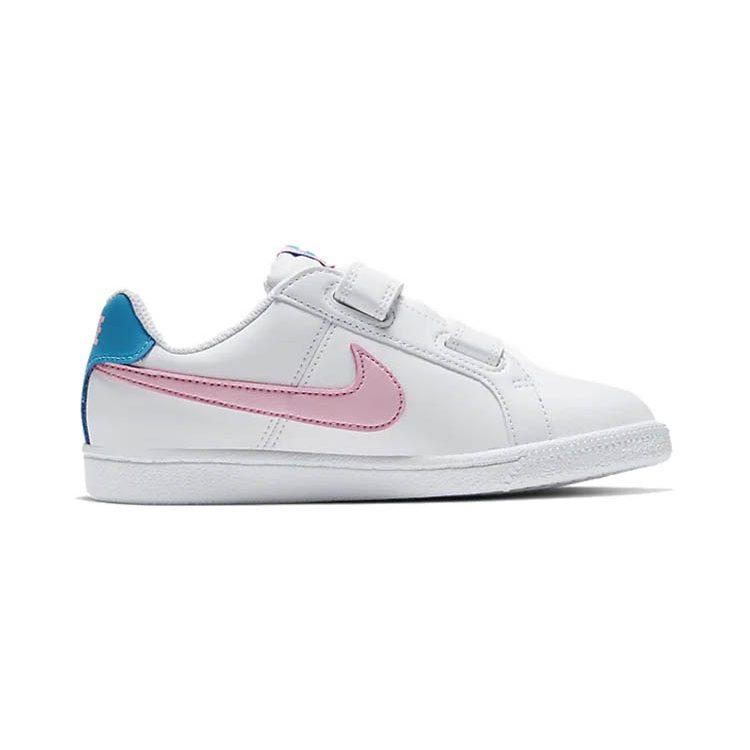 Nike Low Top Skateboard Shoes White Blue Pink Children Aged 3 7 Years Old 833536-110
