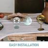 Snow Globe Making Kit 3.93 Inch Clear Glass Globes DIY Water Globe Craft Supplies for Home Decor Holiday Indoor Decoration Kids